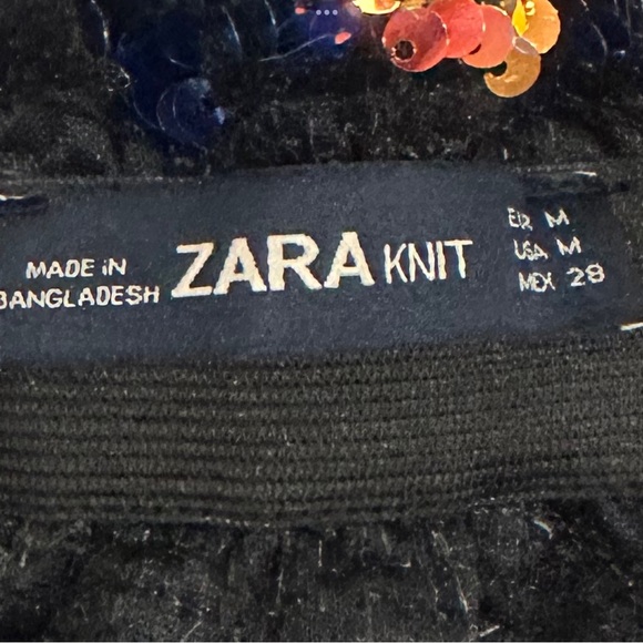Zara knit sequinned skirt with elastic waist - US M - Picture 3 of 3